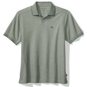 NWT Tommy Bahama Emfielder Johnny Collar Short Sleeve Polo Shirt, Green | XL